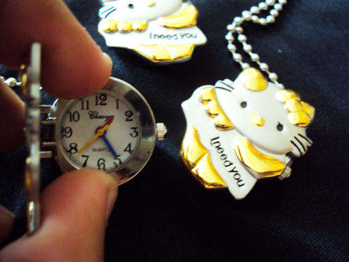 Hello Kitty Necklace Watch