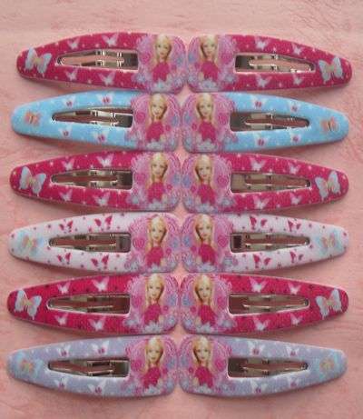 Barbie - Hair clips - 2pcs, 1.8 inch & 2 inch