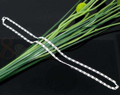 Silver Plated Necklace  - 41 cm