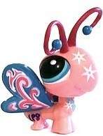 Last One - Littlest Pet Shop, Fanciest Pets, Pink Paisley Butterfly #1838