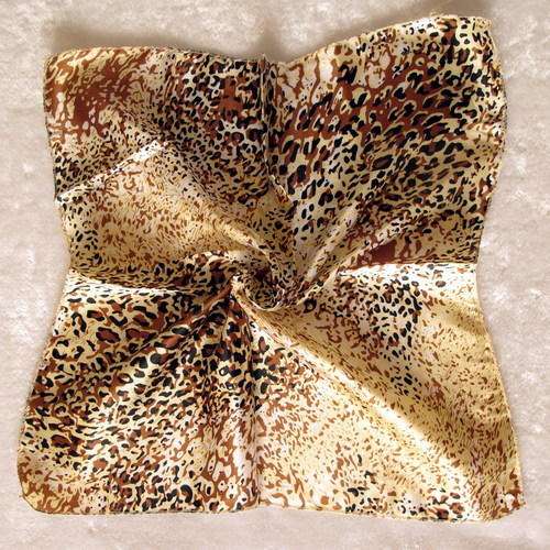 Lovely Silk Scarf, Leopard Design