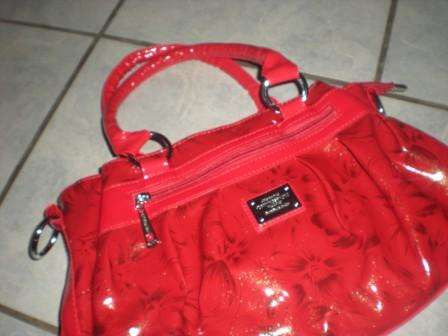 On Crazy Auction - Red Handbag Patent Leather - Leatherette
