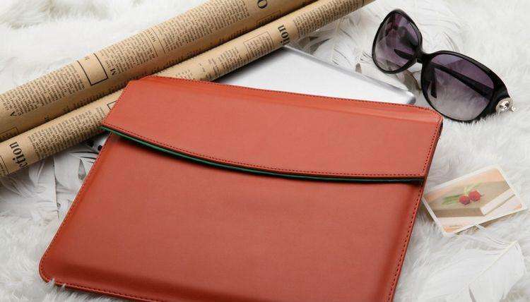 Sleeve / Bag for Ipad, Tablet - Orange with Apple Logo