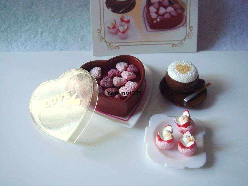Miniature, Re-ment, Collectable Handmade Dollhouse Miniature - Cappuccino and Sweets Set