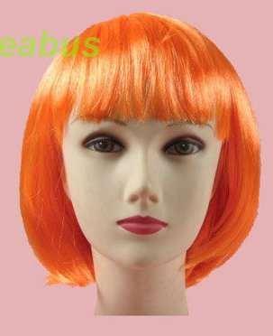 Wig Orange - short hair with fringe