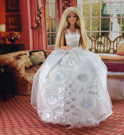 Barbie Fashion House -  Clothes, Handmade, Formal Evening Dress, Gown