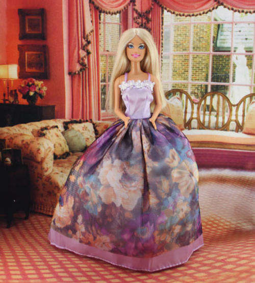 Barbie Fashion House -  Clothes, Handmade, Formal Evening Dress, Gown