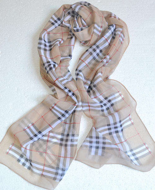 Lovely Chiffon Scarf, in traditional browns