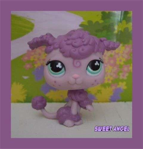 Rare, Littlest Pet Shop, Adorable Parisian Poodle Purple 561