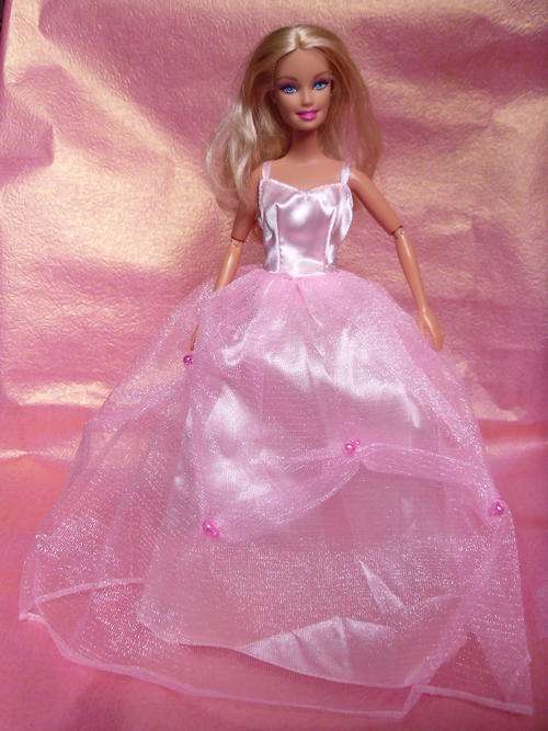 Barbie Fashion House -  Clothes, Handmade, Evening Dress Pink