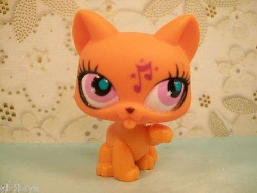 Littlest pet shop, Cat with Clef Musical Note 2875