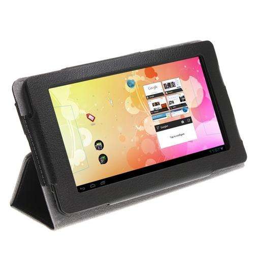 Protective Leatherette Case Cover for 7 inch Tablet PC Newsmy NewPad T3 Black