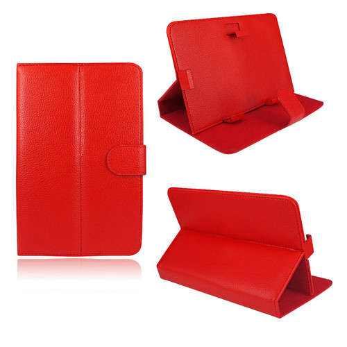 Protective Leatherette Case Cover for 7 inch Tablet PC Newsmy NewPad T3 red