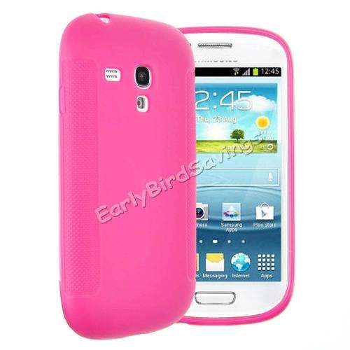 TPU Gel Skin Phone Cover Case for Samsung Galaxy SIII S3 Mini i8190 Pink