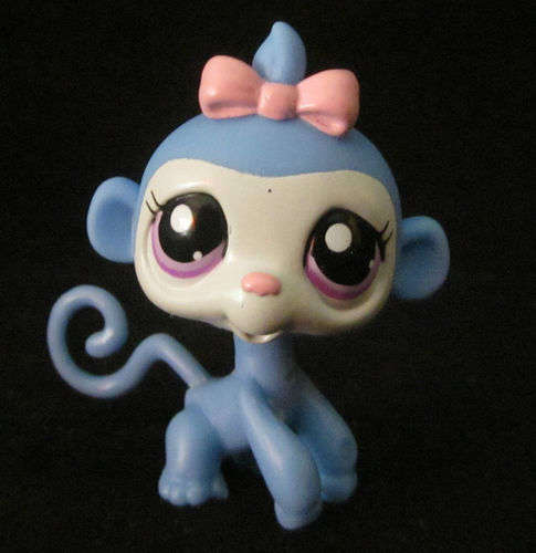 Littlest pet shop,  Monkey blue 2606 - flawed