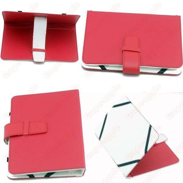 Flawed - Universal Leatherette Sleeve for 7 inch tablet, ebook, kindle fire, - Red