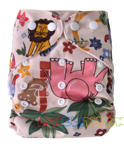 Hot New Baby Washable cloth diaper nappy - Pattern: african Animals