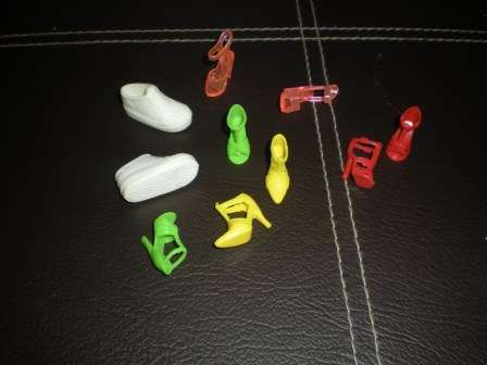Barbie Fashion House, Barbie Shoes, 5 pairs