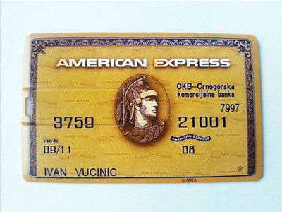 American Express Credit Card  - USB Memory Stick 8GB