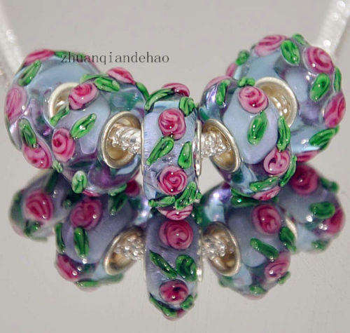 Bead, Murano Style Bead, fits most European Charm Bracelets