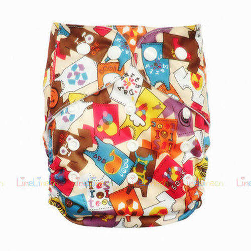 Hot New Baby Washable cloth - diaper nappy cover without insert  - Pattern: Washing on the Line