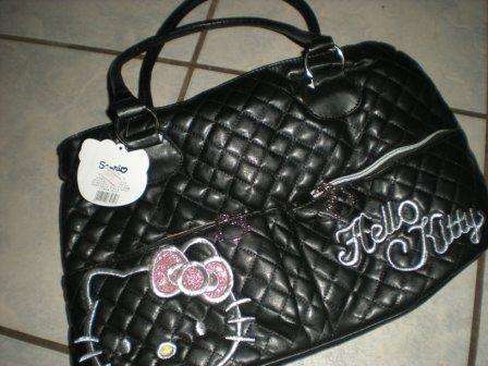 Hello Kitty Handbag Black for Ladies