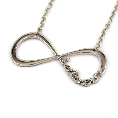 For: One Direction Fans - Fashion Necklace Silver Colour - Infinity