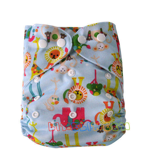 Hot New Baby Washable cloth - diaper nappy cover without insert - Pattern: Animals
