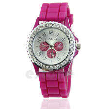 Last One - Stunning Watch Hot  Pink  Jelly Strap - Geneva