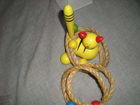 Wooden Toy - Cat  - Throwing Game - Ages 3+
