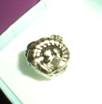 Sale!! Silver Plated Bead, Crocodile