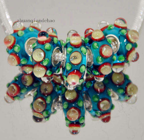 Bead,   Murano Style   - fits most European Style Charm Bracelets