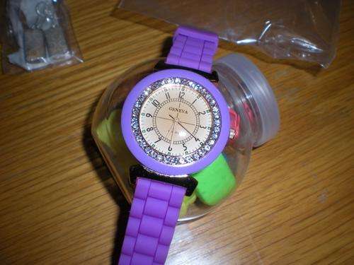 Geneva Trendy Watch - Fashion Jelly Watch - Purple