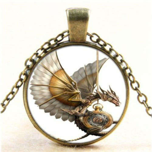 Retro Steampunk Necklace Hip-hop Pendant Gears Unisex