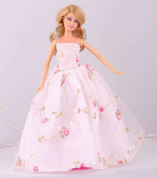 Barbie Fashion House -  Clothes, Handmade, Clothing - Evening Dress Gown