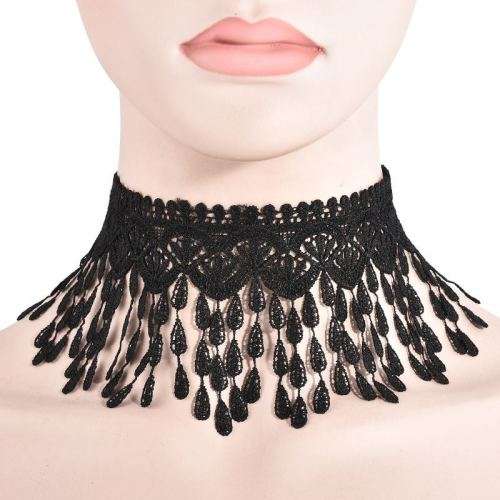 Gothic Black Lace Tattoo Choker Collar Punk Necklace Pendant Jewelry