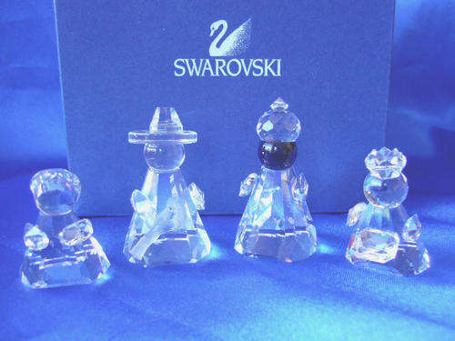 Genuine Swarovski Nativity Set - RARE NATIVITY SCENE SET - HOLY FAMILY WISE MEN