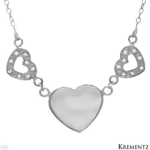 Special - KREMENTZ 925 Sterling Silver  Necklace with Cubic Zirconia