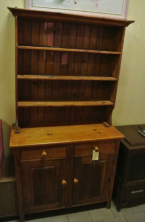 Wood Cupboard - Oregon Pine Welsh Dresser