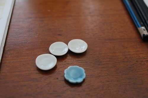 Miniature Food, Re-ment, Collectable 1:12 Dollhouse Clay plates
