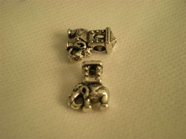 Elephant Tibetan Silver  Beads fits Pandora, Biagi, Troll System