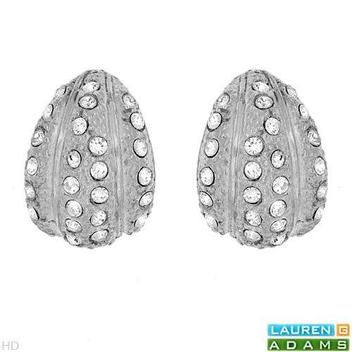 LAUREN G. ADAMS Earrings With Genuine Crystals Made of 925 Sterling Silver