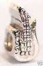 Guitar, Silver Plated Bead, fits most European Charm Bracelets