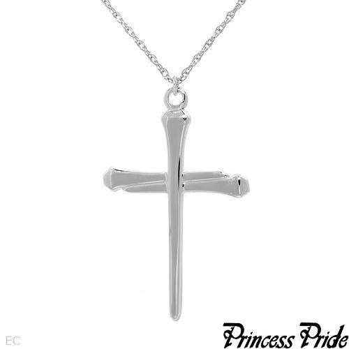 Solid Sterling Silver Cross Necklace