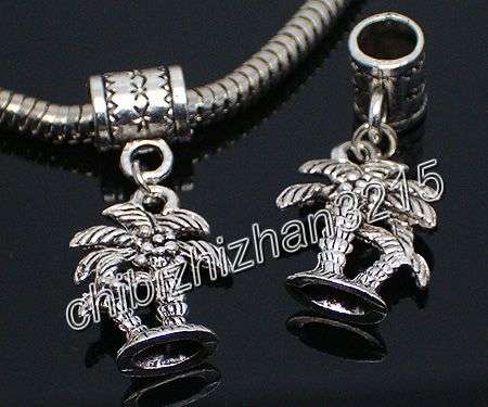 Palm Tree Dangling Bead fits most European Charm BeadsSystem