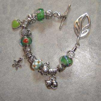 Weekend Special!! EUROPEAN CHARM Bracelet Replica 20cm bracelet, toggle clasp