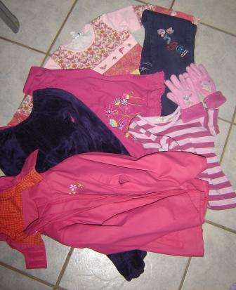 Lot of Girls Winter Clothes, size 5 to 6 years, 11 pieces