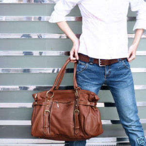 Stunning Brown Hobo Style Handbag