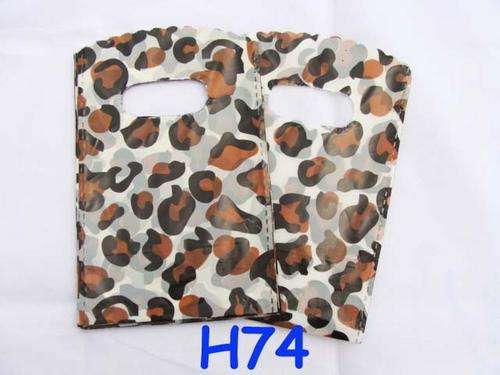 25 Plastic Bags, Animal Print big