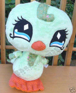Littlest Pet Shop Soft Toy, Green Bird